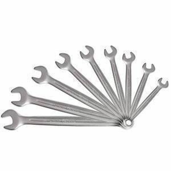 KS TOOLS 922.0043 Juego de Llaves Combinadas Métricas de Boca con Trinquete, 9 Piezas, 8-19 mm, Ángulo Horquilla Ojo 15° 0 KS TOOLS 922.0043 Juego de Llaves Combinadas Métricas de Boca con Trinquete, 9 Piezas, 8-19 mm, Ángulo Horquilla Ojo 15° 0