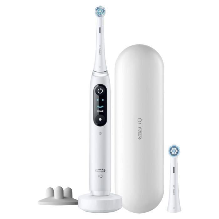 Cepillo de dientes eléctrico - Oral-B - iO 8N - Encías sensibles - 2 cabezales - 1 estuche de viaje 1 Cepillo de dientes eléctrico - Oral-B - iO 8N - Encías sensibles - 2 cabezales - 1 estuche de viaje 1