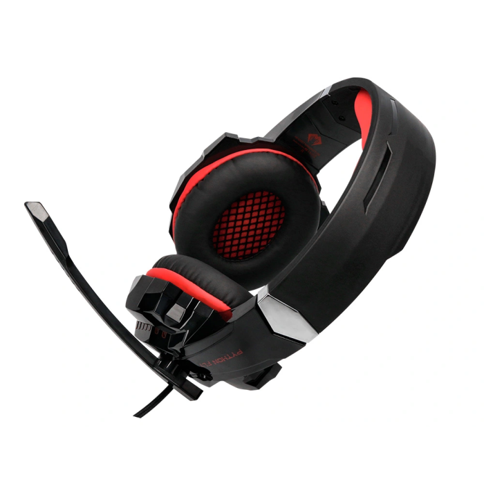 Q-connect Auriculares Gaming con Micrófono Ajustable e Iluminación LED, Color Negro 3