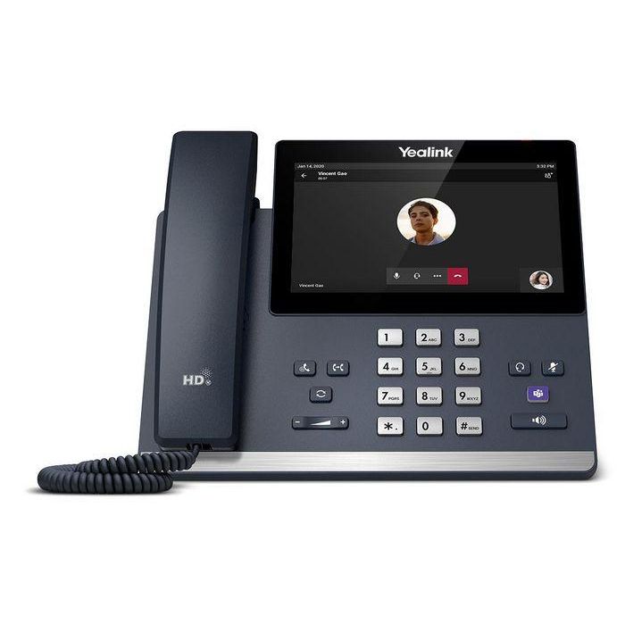 Yealink MP56 E2 Teléfono IP Teams con pantalla táctil de 7" LCD 800x480 Gris - Conexión por cable Gigabit Ethernet 3