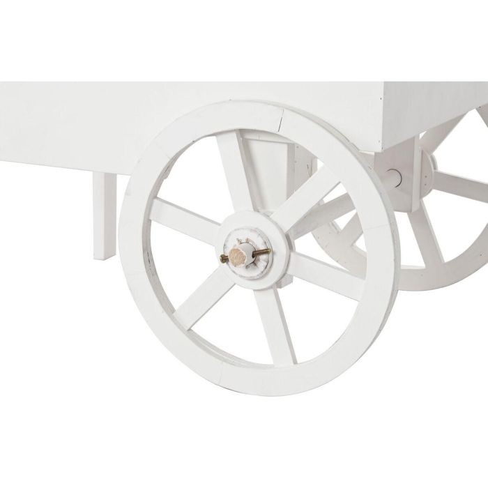 Carro Shabby DKD Home Decor Blanco 51 x 114 x 85 cm 3 Carro Shabby DKD Home Decor Blanco 51 x 114 x 85 cm 3
