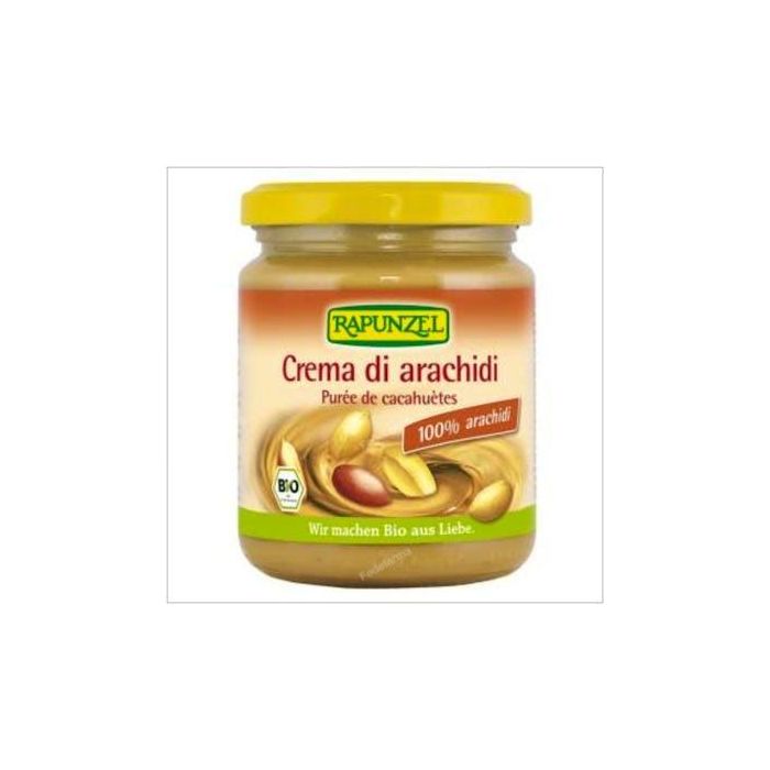 RAPUNZEL Crema de Cacahuete Bio 250g | Alto en Proteínas y Grasas Saludables para Deportistas