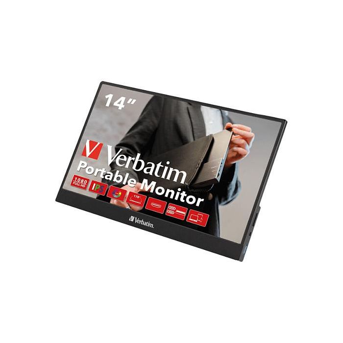 Verbatim PM-14 Monitor Portátil 14" Full HD IPS USB-C HDMI Negro 5