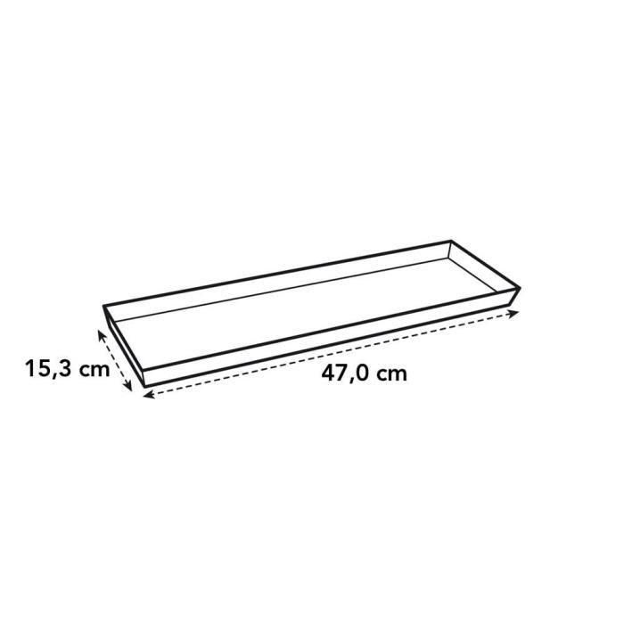 Platillo de balcón ELHO Loft Urban - 50 cm - gris antracita 1 Platillo de balcón ELHO Loft Urban - 50 cm - gris antracita 1