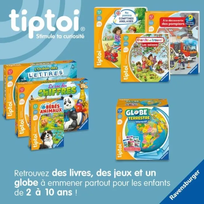 Ravensburger 4005556001910 Globo terrestre interactivo Tiptoi A partir de 7 años 3 Ravensburger 4005556001910 Globo terrestre interactivo Tiptoi A partir de 7 años 3
