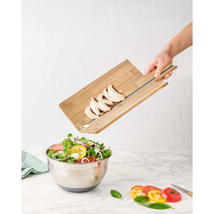 Tabla de cortar plegable de bambú 38x21.5 cm Quttin - Inde (12 Unidades) 4 Tabla de cortar plegable de bambú 38x21.5 cm Quttin - Inde (12 Unidades) 4