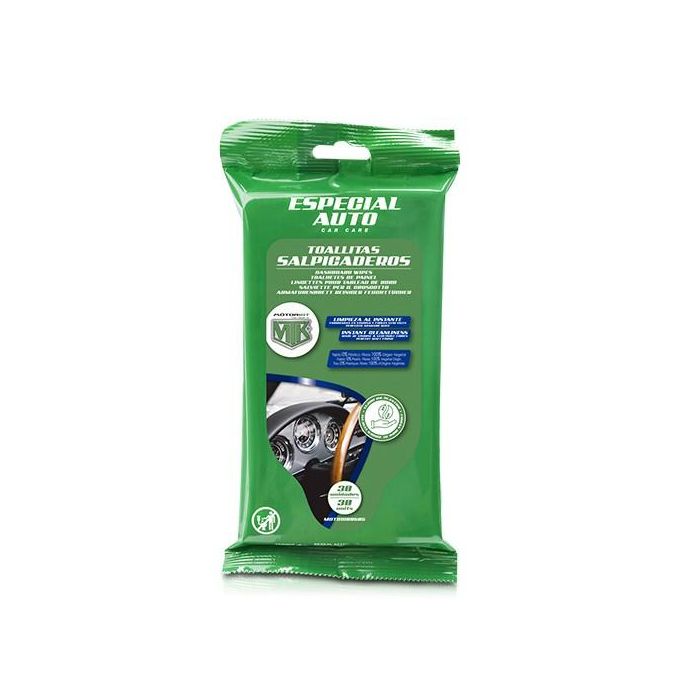 Mtk MOTBIO00605 Toallitas Limpia Salpicaderos Acabado Mate, 100% Biodegradables de Viscosa y Fibras Vegetales - 30 Unidades Mtk MOTBIO00605 Toallitas Limpia Salpicaderos Acabado Mate, 100% Biodegradables de Viscosa y Fibras Vegetales - 30 Unidades