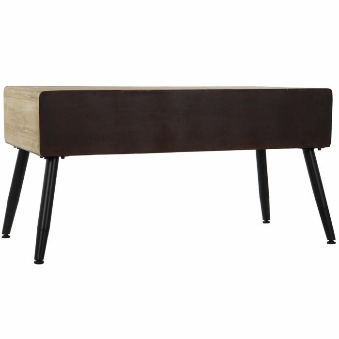 Mesa auxiliar DKD Home Decor Marrón Negro Metal Abeto 100 x 50 x 52,5 cm 1