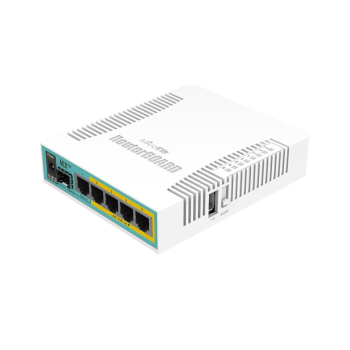 Mikrotik hEX PoE Router Blanco IEEE 802.3at Ethernet LAN 10/100/1000 Mbit/s 800 MHz 128 MB RAM 16 MB Flash Mikrotik hEX PoE Router Blanco IEEE 802.3at Ethernet LAN 10/100/1000 Mbit/s 800 MHz 128 MB RAM 16 MB Flash