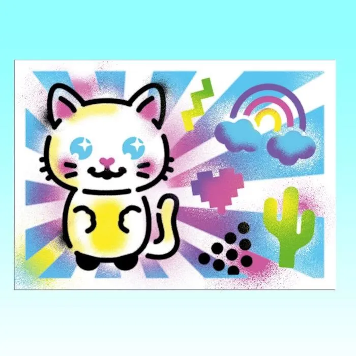 Canal Toys Maletín de Actividades Airbrush Art con Spray Electrónico, Plantillas y Rotuladores AIR 017 4