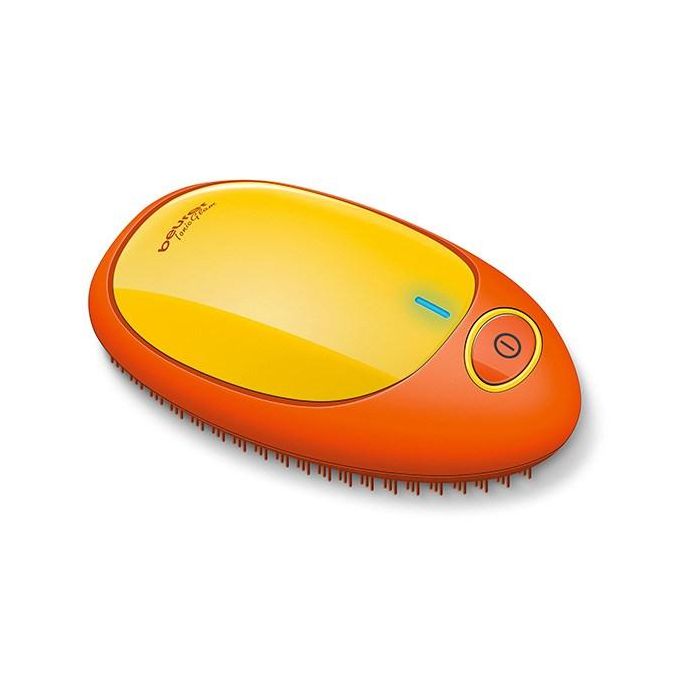 Beurer HT-10 Cepillo Iónico Desenredante Naranja-Amarillo, Tecnología de Iones para Cabello Suave y Brillante Beurer HT-10 Cepillo Iónico Desenredante Naranja-Amarillo, Tecnología de Iones para Cabello Suave y Brillante