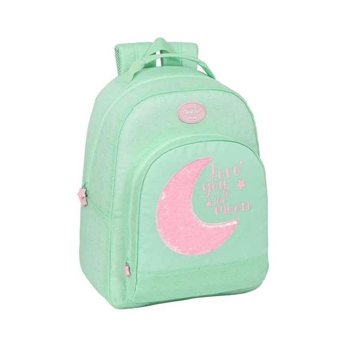 Mochila Escolar BlackFit8 Moon Verde 32 x 42 x 15 cm Mochila Escolar BlackFit8 Moon Verde 32 x 42 x 15 cm