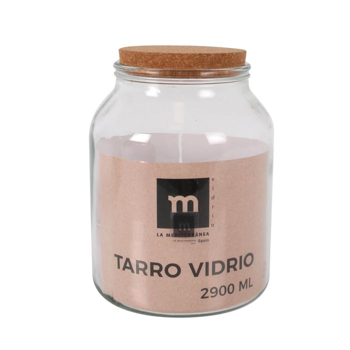 Tarro de vidrio con tapón de corcho 2900 ml - La Mediterranea (6 Unidades) 1 Tarro de vidrio con tapón de corcho 2900 ml - La Mediterranea (6 Unidades) 1