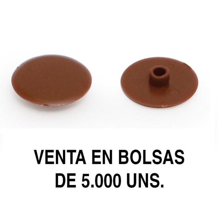 Herrajes Fab.Nacional Tapa Excéntrica Embellecedora Gozo Ø17mm Blanco, Formato Bolsa 5000 Unidades 2