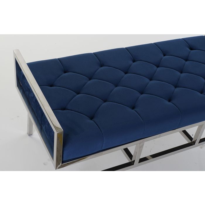 DKD Home Decor Descalzadora 44 x 46 x 97 cm Azul Terciopelo 1