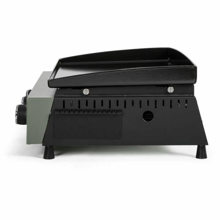 Livoo DOC324 Plancha de gas de 3 quemadores con acabado en Verde y Negro 4