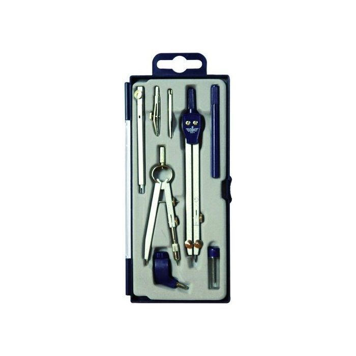 Compas Escolar Con Alargadera Y Bigotera