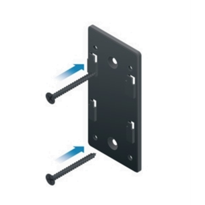 Ubiquiti POE-WM Soporte de Montaje en Pared Negro para Adaptadores PoE 24V 0.5A (POE-24-12W y POE-24-12W-G)