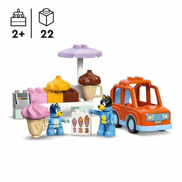 Juego de Construcción Lego Duplo 10458 Ice Cream Trip with Bluey 22 Piezas 5