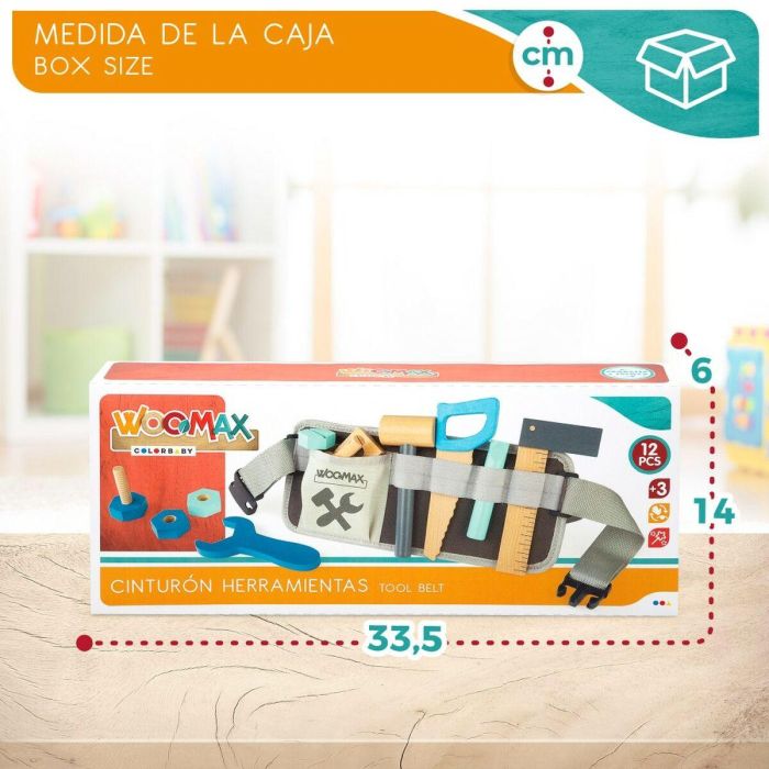 Herramientas de juguete Woomax 12 Piezas 31 x 14 x 2,5 cm 6 Unidades 1 Herramientas de juguete Woomax 12 Piezas 31 x 14 x 2,5 cm 6 Unidades 1