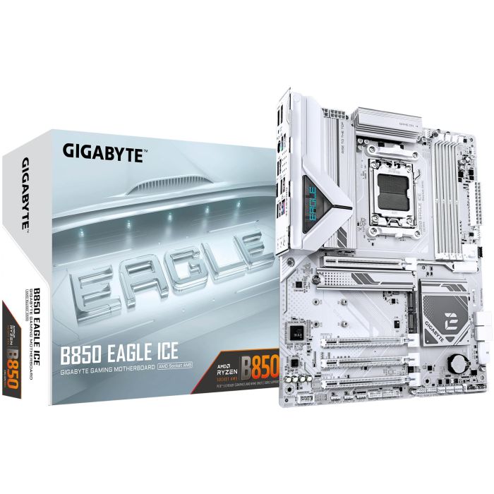 Gigabyte Placa Base B850 EAGLE ICE (B850.AM5.ATX.DDR5) Chipset AMD B850, Socket AM5, DDR5, ATX 0 Gigabyte Placa Base B850 EAGLE ICE (B850.AM5.ATX.DDR5) Chipset AMD B850, Socket AM5, DDR5, ATX 0