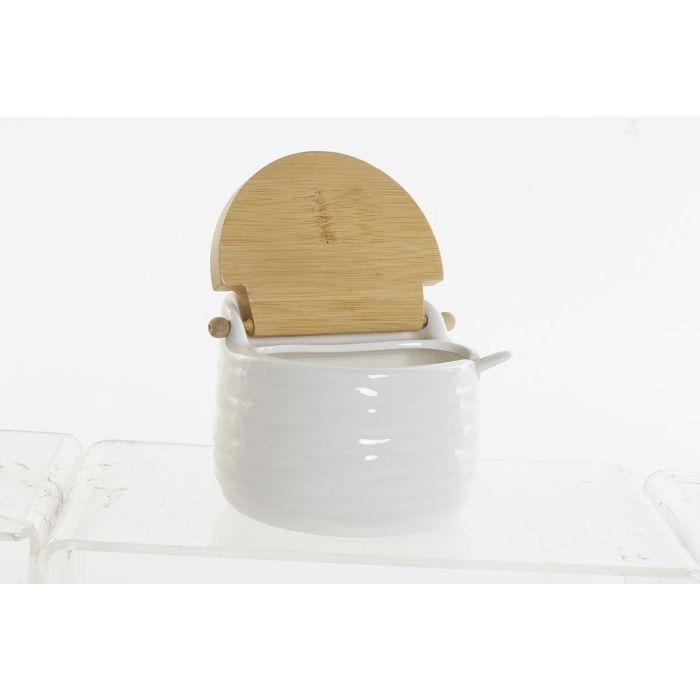 Azucarero Basicos DKD Home Decor Blanco Natural 9 x 9.2 x 10.5 cm (4 Unidades) 2 Azucarero Basicos DKD Home Decor Blanco Natural 9 x 9.2 x 10.5 cm (4 Unidades) 2