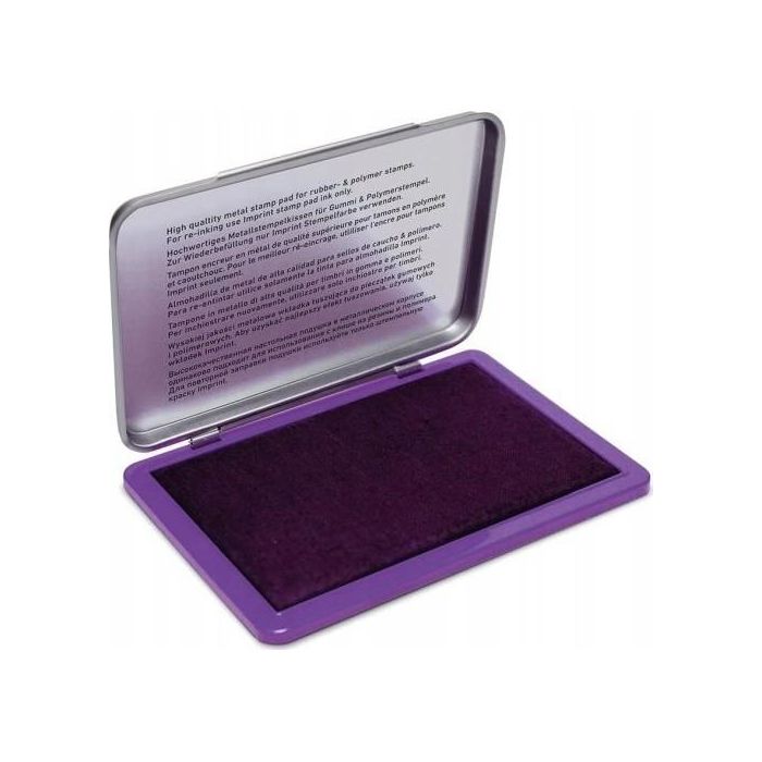 Trodat Stempel 9072M Almohadilla de tinta para sellos de metal, violeta 110x70mm para sellos Trodat 143665
