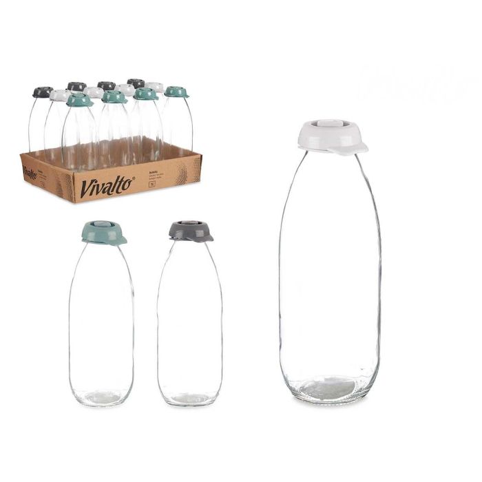 Botella Cristal 1L Surtidos Surtidos Col Vivalto 7X23CM (12 Unidades) Botella Cristal 1L Surtidos Surtidos Col Vivalto 7X23CM (12 Unidades)
