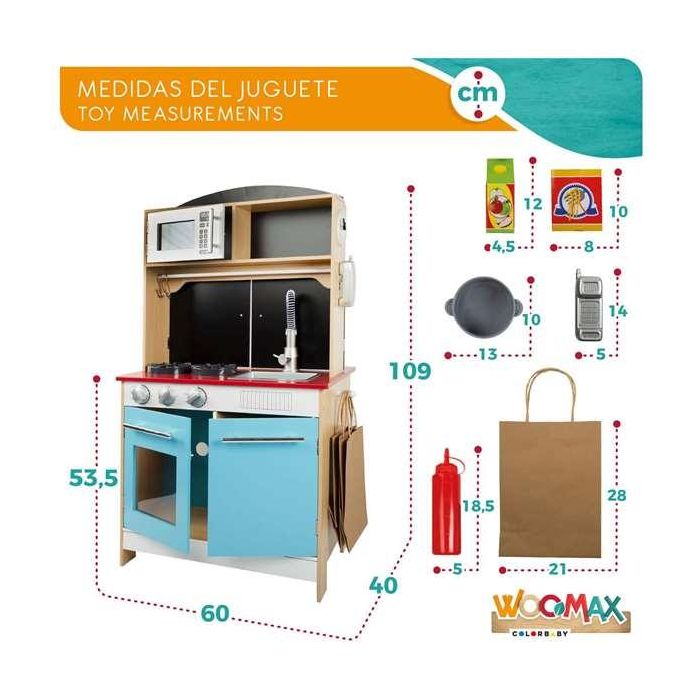 Cocina heladería de madera woomax 60x40x109 cm 13 Cocina heladería de madera woomax 60x40x109 cm 13