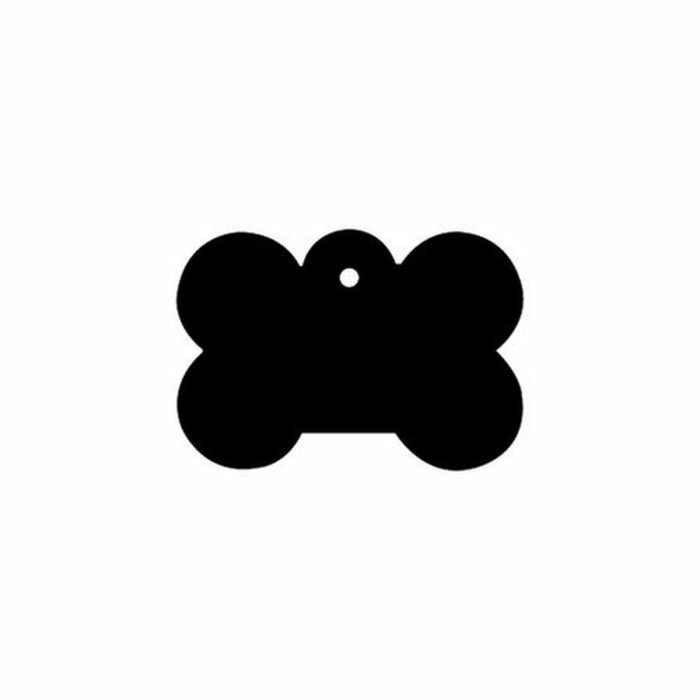 Placa identificativa para collar Imarc Bone Negro 1