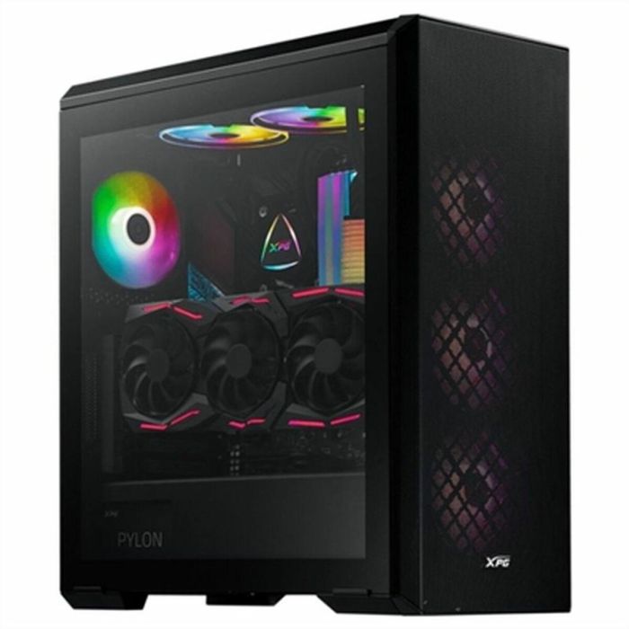 XPG DEFENDER Chasis E-ATX Negro con Panel Frontal Malla Magnético, 3 Ventiladores XPG VENTO 120mm y Ventana Lateral Vidrio Templado XPG DEFENDER Chasis E-ATX Negro con Panel Frontal Malla Magnético, 3 Ventiladores XPG VENTO 120mm y Ventana Lateral Vidrio Templado