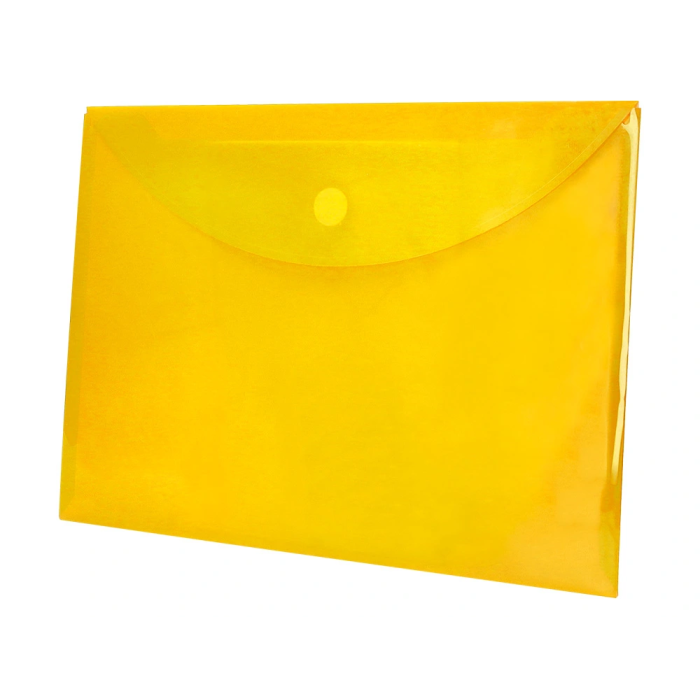 Liderpapel Carpeta Dossier A4 Cierre Velcro Amarilla Polipropileno 180 Micras 2
