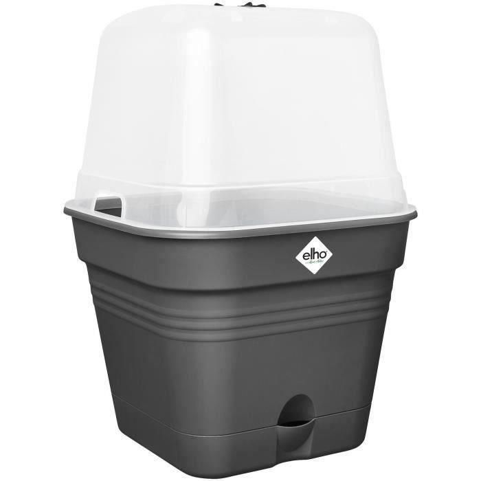 ELHO Green Basics Pot De Cult Car Allin1 30 - Negro - Ø 30 x H 25 cm - cultivo y cosecha - 100% reciclado ELHO Green Basics Pot De Cult Car Allin1 30 - Negro - Ø 30 x H 25 cm - cultivo y cosecha - 100% reciclado