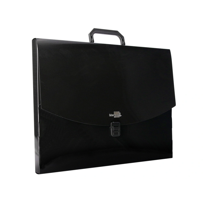 Liderpapel Carpeta Portadocumentos Polipropileno DIN A3 con Asa y Broche Negro 35mm Lomo 5 Liderpapel Carpeta Portadocumentos Polipropileno DIN A3 con Asa y Broche Negro 35mm Lomo 5