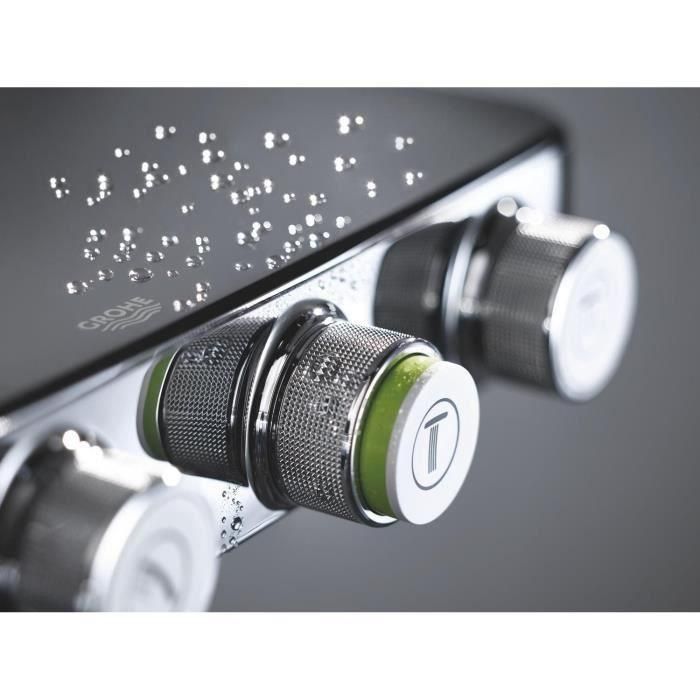 Panel de ducha GROHE con mezclador termostático Euphoria SmartControl 310 Cube Duo 26508000 3