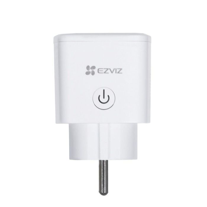 Ezviz Enchufe Inteligente T30 Compatible con Google Home y Alexa Control por Voz y App Wi-Fi 2.4GHz Ahorro Energía