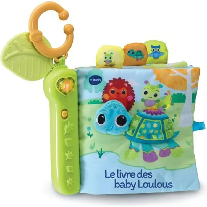 Vtech Baby Libro interactivo Toudoux de Loulous 6-36 meses Libro de tela hablado y musical para descubrimientos sobre naturaleza y animales 0 Vtech Baby Libro interactivo Toudoux de Loulous 6-36 meses Libro de tela hablado y musical para descubrimientos sobre naturaleza y animales 0