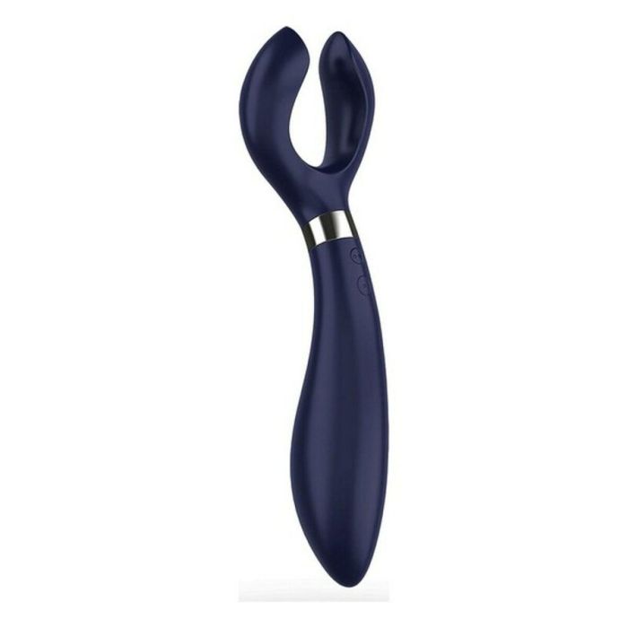 Vibrador para Parejas Satisfyer LX11394V Azul Negro 2 Vibrador para Parejas Satisfyer LX11394V Azul Negro 2