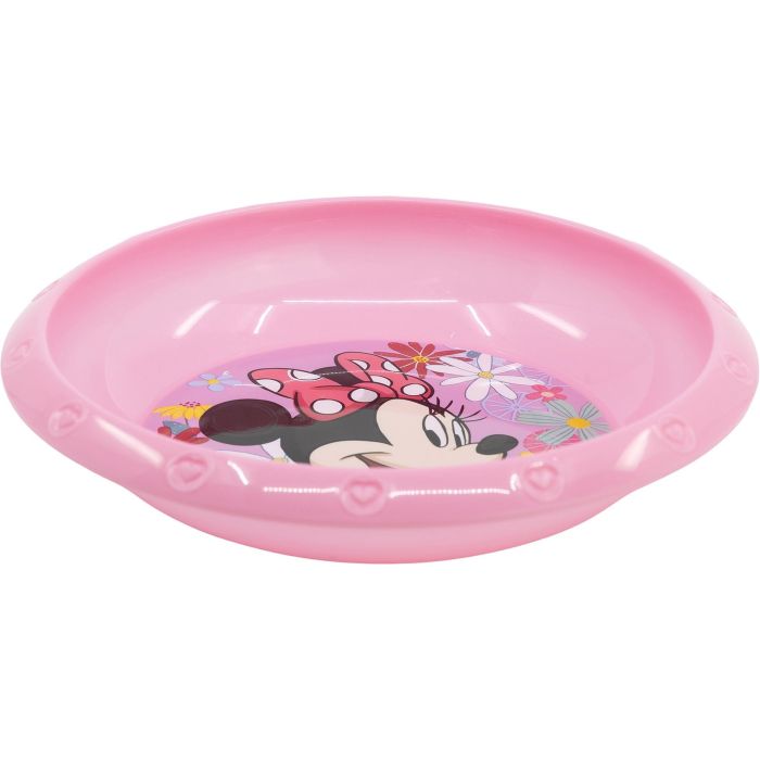 Licensing Cuenco Infantil Minnie Mouse CZ11377 Disney Plástico Alimentario Reciclable Libre de BPA Resistente Fácil de Limpiar Apto para Niños 4 Años 16.7x3.3 cm 1