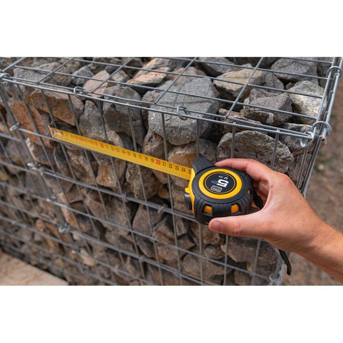 Koma Tools Flexómetro 5m x 25mm ABS Magnet, Cuerpo Anti Deslizante, Gancho Magnético, Sistema Auto Lock 6