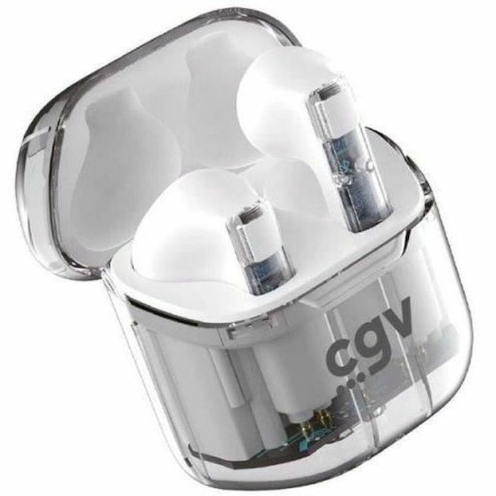 CGV CGV3322102084700 Auriculares inalámbricos Bluetooth URBAN GHOST, Batería 30h, Control táctil, TWS, Blanco 2