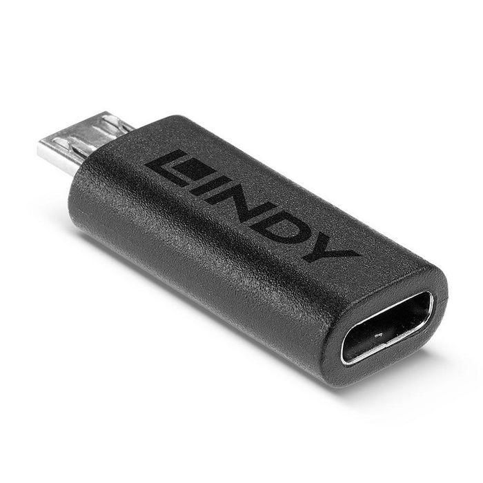 Lindy USB 2.0 Type Micro-B to C Adapter 1 Lindy USB 2.0 Type Micro-B to C Adapter 1