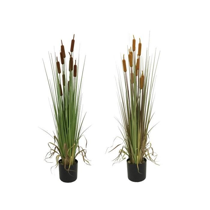 Planta DKD Home Decor Burdeos Mostaza 40 x 120 x 40 cm (2 Unidades)