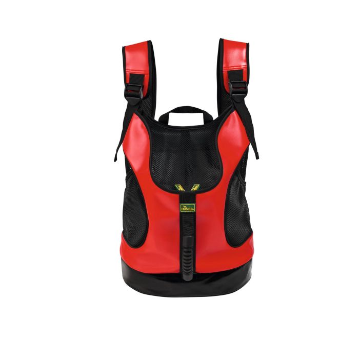 Hunter Mochila de Transporte Taylor 3 en 1 para Perros y Gatos hasta 8 kg - Cama de Viaje 35x20x40 cm Rojo Poliéster