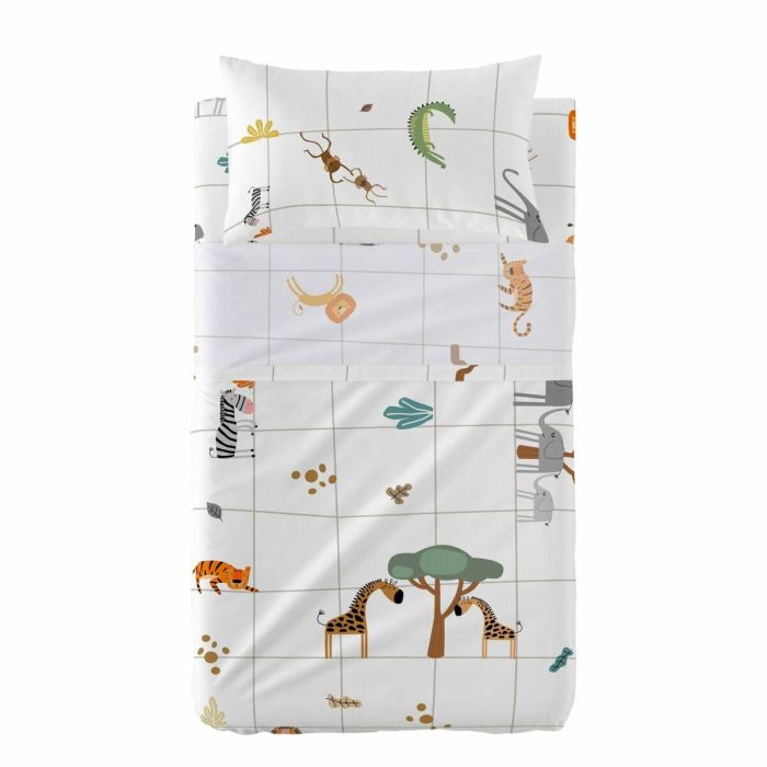 Juego de Sábanas HappyFriday HF Mini Savanna Multicolor Cuna de Bebé 2 Piezas 0 Juego de Sábanas HappyFriday HF Mini Savanna Multicolor Cuna de Bebé 2 Piezas 0