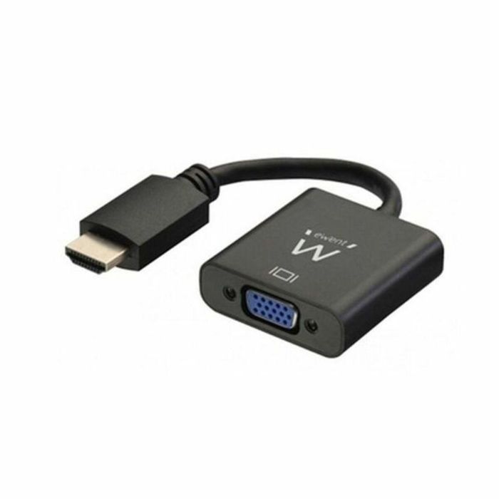 Adaptador HDMI a VGA con Audio Ewent AISCCI0306 EW9864 0,23 m Negro 0 Adaptador HDMI a VGA con Audio Ewent AISCCI0306 EW9864 0,23 m Negro 0