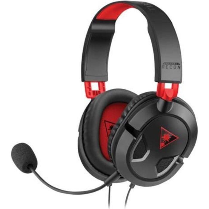 Turtle Beach - Auriculares para juegos de PC - Recon 50 (PC / PS4 / Xbox / Switch / Mobile compatible) - TBS-6003-02