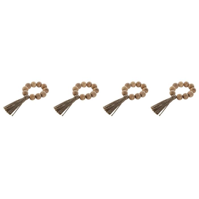 Servilletero Boho DKD Home Decor Natural 2 x 7.5 x 7.5 cm Set de 4 3 Servilletero Boho DKD Home Decor Natural 2 x 7.5 x 7.5 cm Set de 4 3