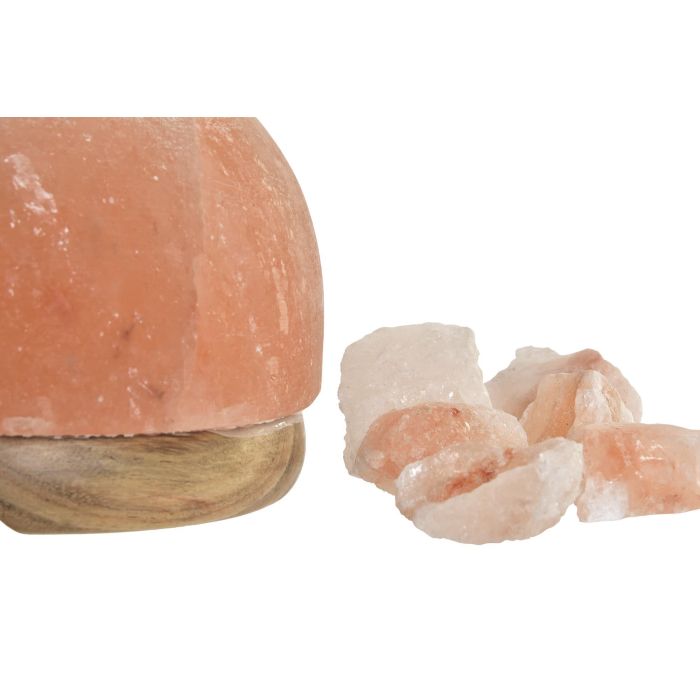 DKD Home Decor Lámpara Sobremesa Árabe Naranja Sal del Himalaya Huevo 16 x 18 x 16 cm 4