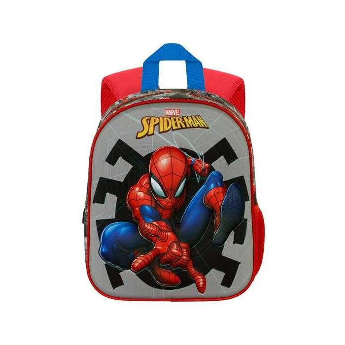 Karactermania Mochila 3D Elite Spiderman Symbol 26 x11 x31 cm Polyester EVA Gris 2 Karactermania Mochila 3D Elite Spiderman Symbol 26 x11 x31 cm Polyester EVA Gris 2